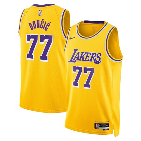 Youth Los Angeles Lakers Luka Doncic Fanatics Gold Fast Break Replica Player Jersey